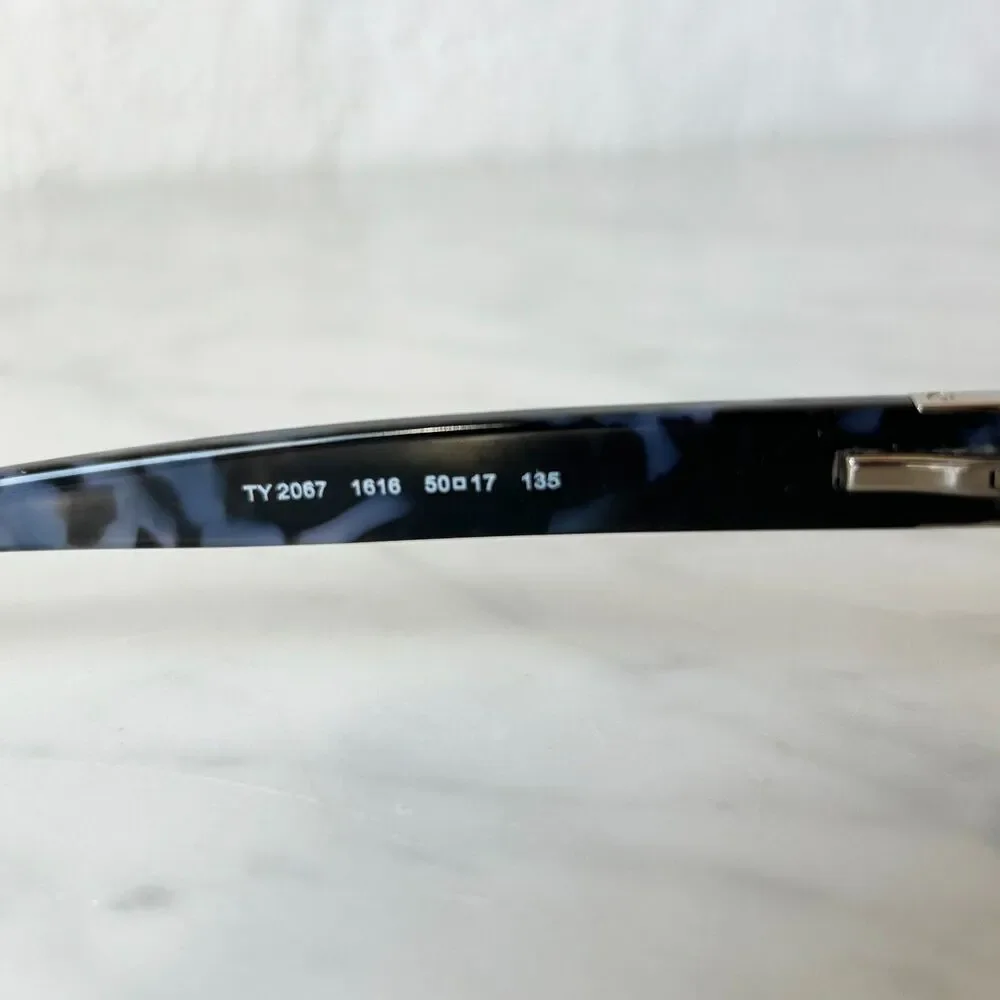 Tory Burch Eyeglass Frames Navy Blue Rectangle Women's Glasses TY2067 1616 50mm